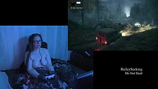 naked playthrough of alan wake part 7 featuring brunette bbw