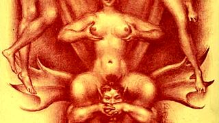 Incredible! Vintage erotic illustration comes to life!