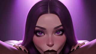 cute gothic girl loves bbc in her mouth