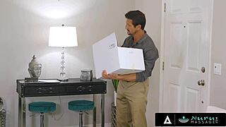 Naughty teen 18+ savannah sixx gives stepdad first nuru massage