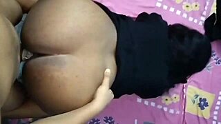 Indian stepbrother bangs his stepsister hard in doggy style during a heated homemade session.