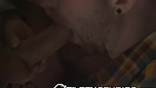 i joined the steamy worker in falconstudios gay couple fuck train, rough and spitting