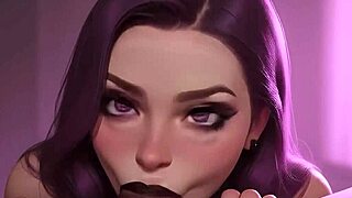 cute gothic girl loves bbc in her mouth