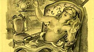 Incredible! Vintage erotic illustration comes to life!