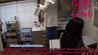 Behind-the-scenes compilation of DestinyDoa, ElizaShields, HelenaPrice at GirlsGoneGyno