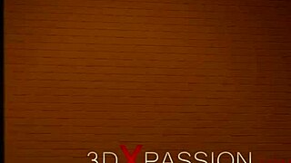 Hot ebony with many boobs in restrains is ready for intense anal sex 😈