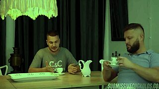 Wife gets intimate in front of her husband