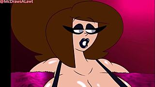 What happens at McDraws' girls night in with horny futanari and shemales cumming close-up?