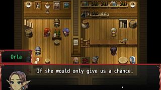 teen's pussy exposed during gym workout in harem game