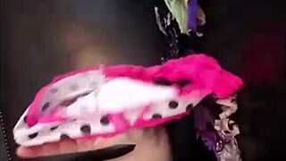 Cute nerd masturbates in panties during sexting 😍