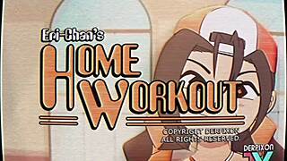 Eri-Chan's Home Workout in Anime Hentai