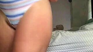 i'm this cute blonde teen masturbating with butt plug and dildo, orgasming hard