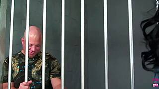 Overwhelmed By Desire, He Gets Bent Over And Roughly Banged By Brunette Police Officer With Piercings In Office