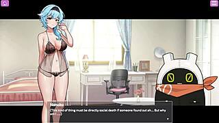 Busty Delivery Worker Exposed With Big Tits And Toys In Anime Game
