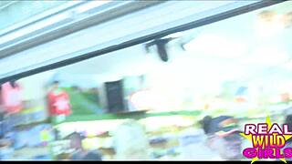 why is she flashing on the street at fantasy fest like a slut?