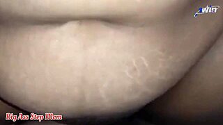 Milf Step Mom and Step Son Share a Bed for Wild Riding