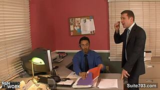 Watch these guys fucking hard in the office