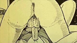 Vintage erotic drawings from retro anime and hentai collections.