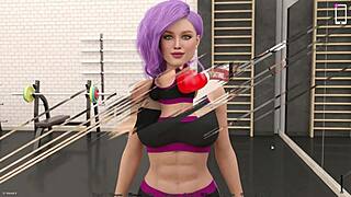 Intense Knockout Master Part 9: Big Tits Cunt Gets Naked And Masturbates To Orgasm!