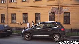 Tricky agent gets hot oral sex from petite teen.