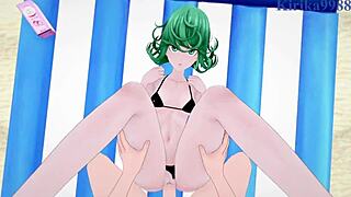 Tatsumaki and Captain Mizuki Intense Sex