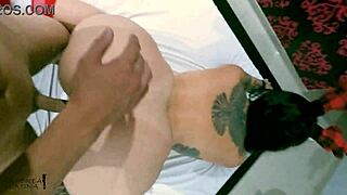 Horny Latina's Curvy Ass Gets Hot Homemade Cumshot Action