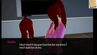 Oh, my new family is so hot with those big tits and teen asses in this erotic game!