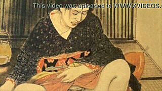 Discovering vintage erotic drawings from antique anime hentai