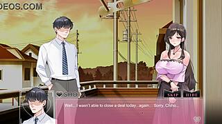 Asian bride indulges in cheating masturbation and cumshot with big ass lover