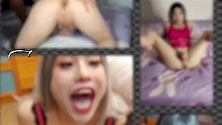 How does double blowjob turn into messy facial action?