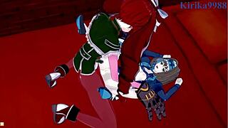 garie and maria have intense futanari sex with eve and micha