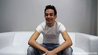 czech gay casting - lukas 7714 sucking and fucking in pov