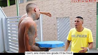 Delivery Guy Gets His Monster Cock Sucked And Ass Fucked In Gay Fetish Scene