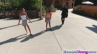 i play with petite aria and raquel like fuckin with neighbor