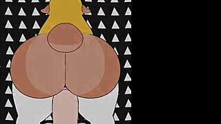 noelle holiday rides big cock in hentai game sex scene