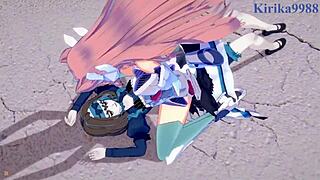 garie and maria have intense futanari sex with eve and micha