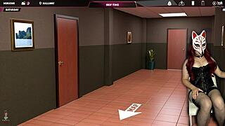 Sexy House Maid In Heels And Skirt At Brothel