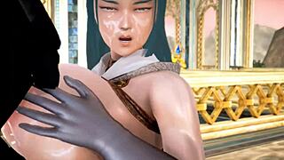 hey, check out this 3d hentai with demon king and warrior