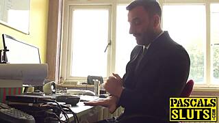 busty sub milf gets ass destroyed then tastes cum