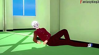 Android 18 and Videl crave fucking Gohan in this hentai!