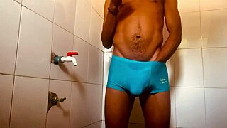 Bathing while step sister fucks in the next room