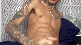 i came home horny from the party and had to beat one off, skinny teen 18+ style 😅