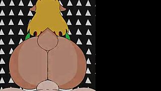 noelle holiday rides big cock in hentai game sex scene