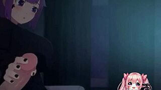 Anime boyfriend comes over to suck and fuck his friend