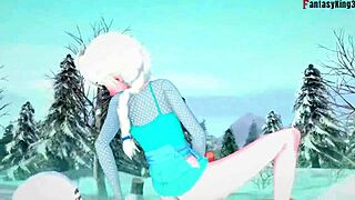 Elsa Enjoys Intense Fantasy Sex In Frozen World