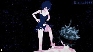 Noelle Silva and Asta in intense Black Clover hentai