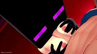 novia gets bold with enderman mask for hotel fucking