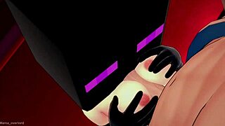 novia gets bold with enderman mask for hotel fucking