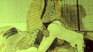 Discovering vintage erotic drawings from antique anime hentai