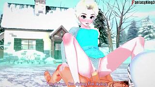 Elsa Enjoys Intense Fantasy Sex In Frozen World